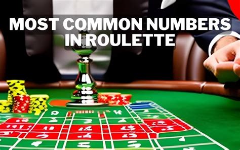 most common numbers hit in roulette